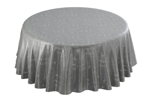 Merry Christmas  Metallic Woven Jacquard Chrismas Table Cloth | Bed Sava