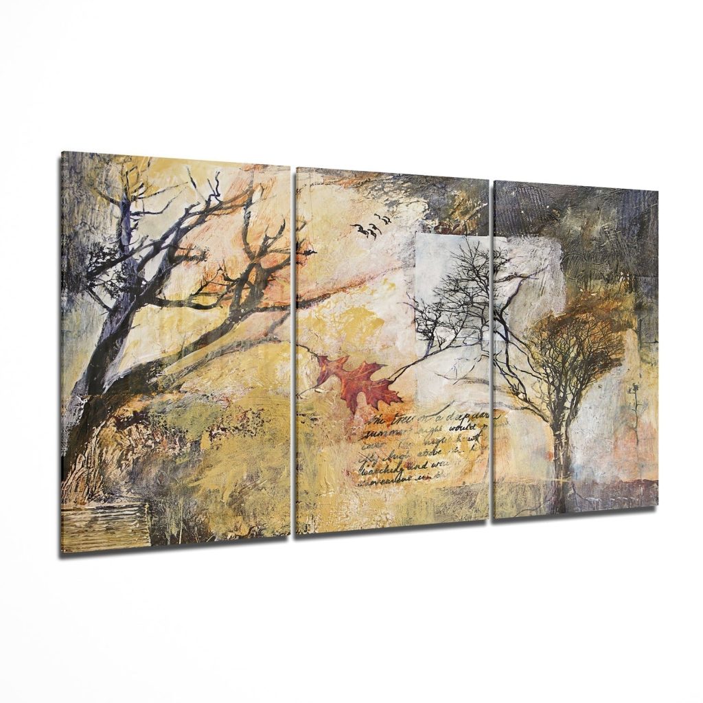 Autumn Trees Mega Glass Wall Art