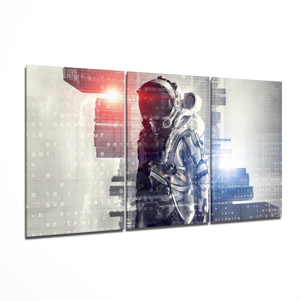 Astronaut Mega Glass Wall Art | Bed Sava