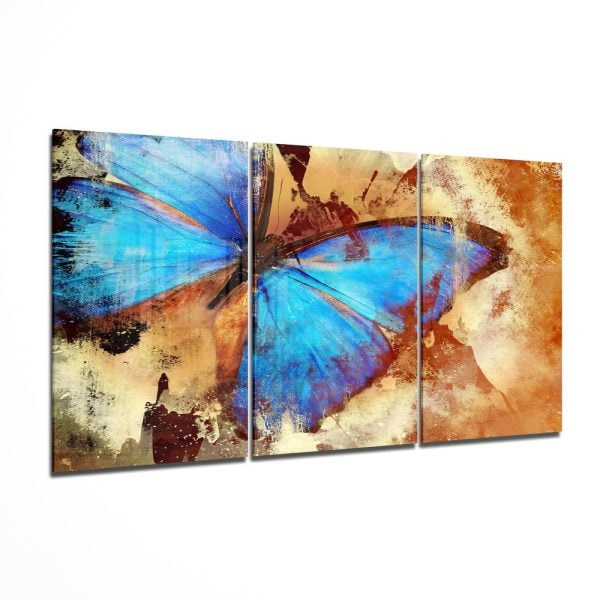 Butterfly Mega Glass Wall Art | Bed Sava