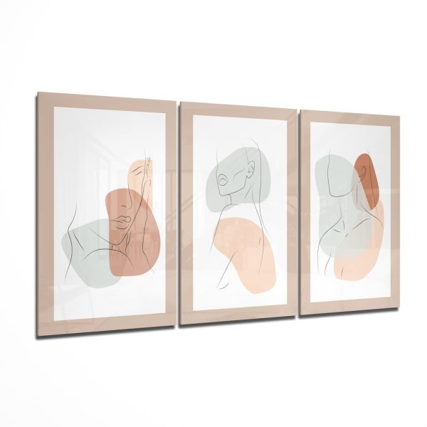 Abstract Shapes 1 Mega Glass Wall Art | Bed Sava
