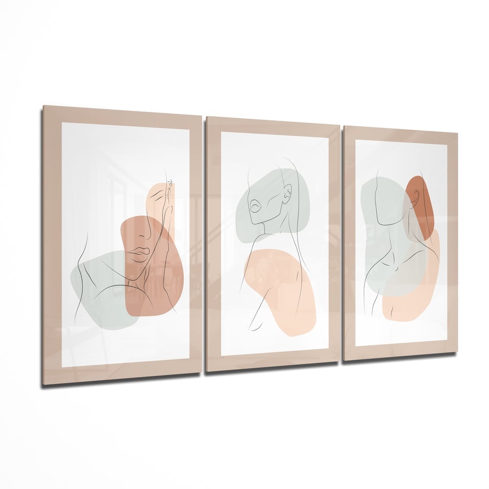 Abstract Shapes 1 Mega Glass Wall Art