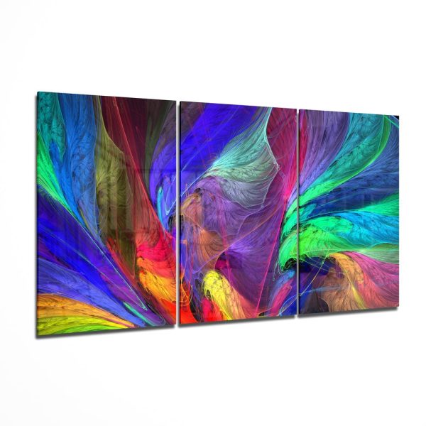 Dance of Colors Mega Glass Wall Art | Bed Sava