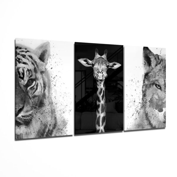 Animals Mega Glass Wall Art | Bed Sava