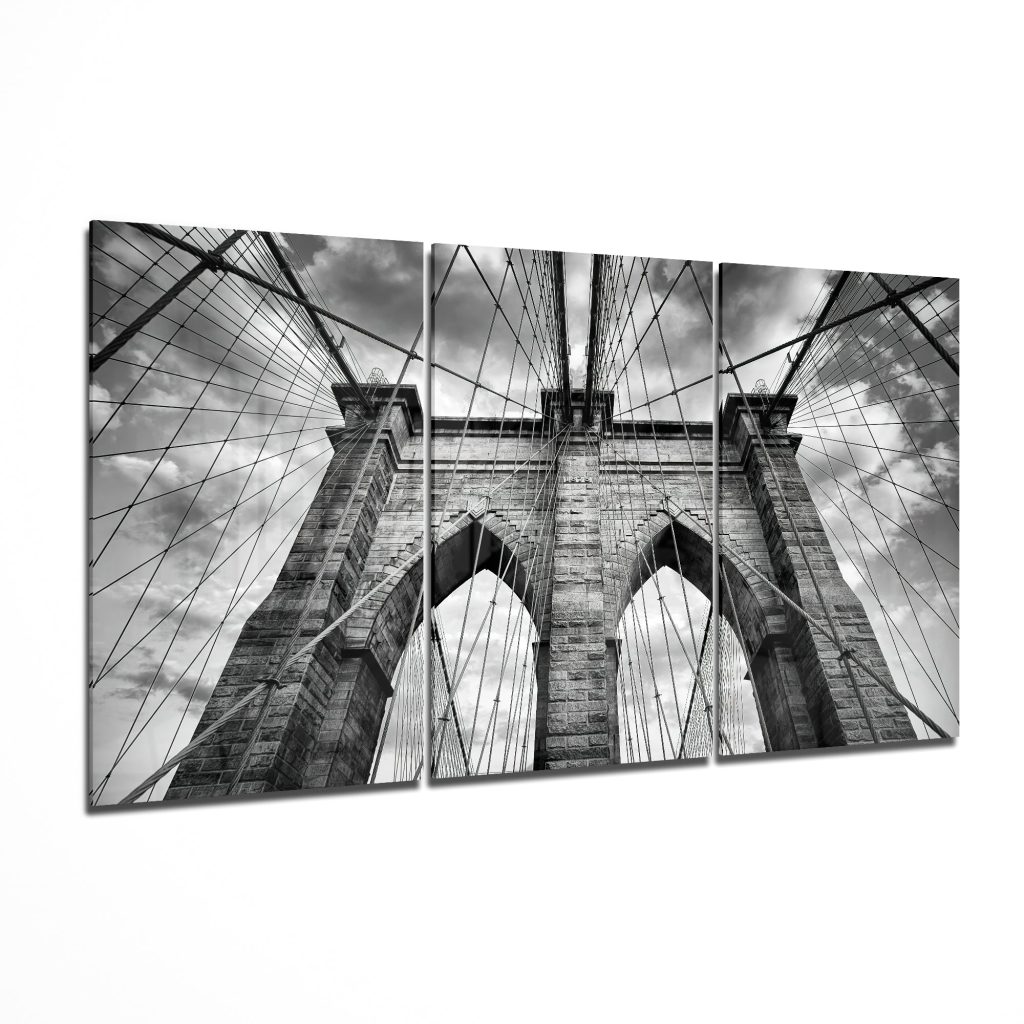 Brooklyn Bridge Glass Art Mega Glass Wall Art