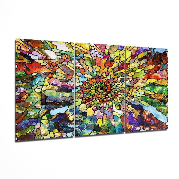Color Revelation Glass Art Mega Glass Wall Art | Bed Sava