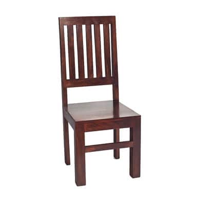 Toko Dark Mango Dining Chairs Pair Eco Furniture Indian Hub