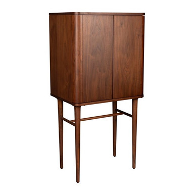 Walnut Retro Cabinet - Morrison by Dutchbone - New Vintage Style Sideboard with Walnut Veneer