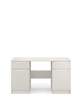 One Call Monaco Desk - Gloss Light Grey