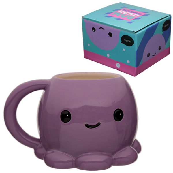 Ceramic Shaped Head Mug  Adoramals Octopus | Bed Sava