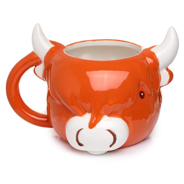 Ceramic Shaped Head Mug  Highland Coo Cow | Bed Sava