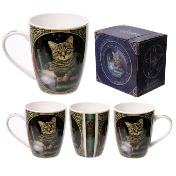 Porcelain Mug  Lisa Parker Fortune Teller Cat | Bed Sava