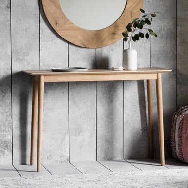 Modern Oak Console Table - Milan