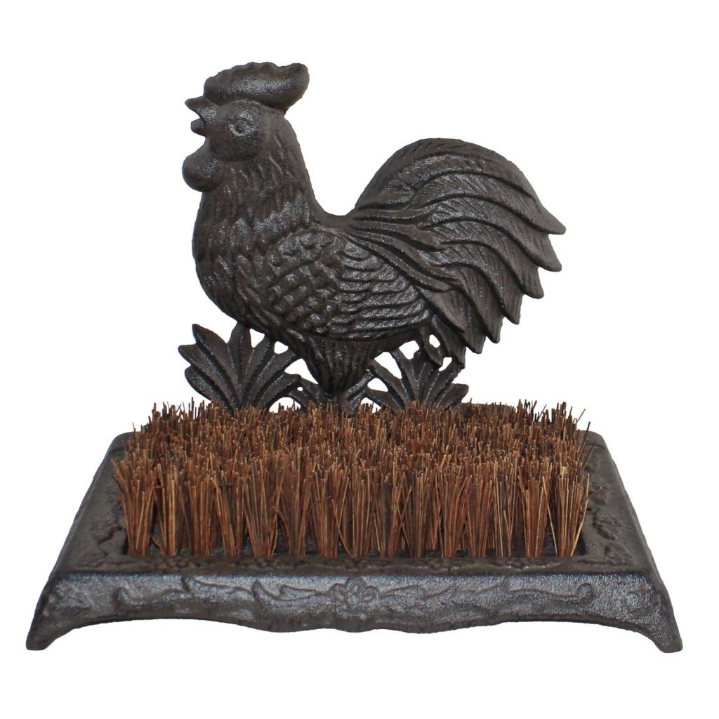 Cast Iron Garden Boot Brush Cockerel Design | Bed Sava