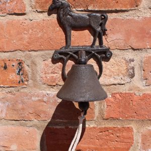 Rustic Cast Iron Wall Bell Horse | Bed Sava