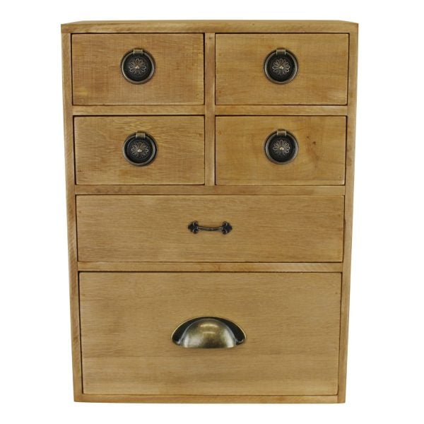 6 Drawer Storage Cabinet Assorted Size Drawers | Bed Sava