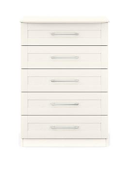 One Call Frodsham Ready Assembled 5 Drawer Chest
