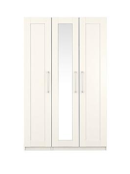 One Call Frodsham Part Assembled 3 Door Wardrobe