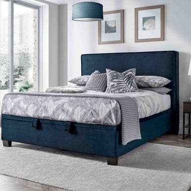 Kaydian Newton Ottoman Bed super king 180x200 cm fabric/leather option:maskat clay