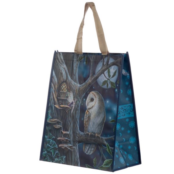 Durable Reusable Shopping Bag  Lisa Parker Fairy Tales Owl  Fairy | Bed Sava