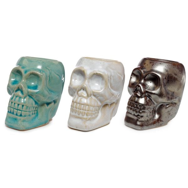 Mini Ceramic Oil Burner  Skull | Bed Sava