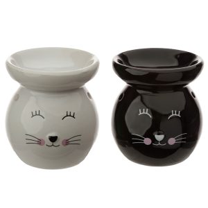 Ceramic Cat Face Ceramic Eden Oil Burner | Bed Sava