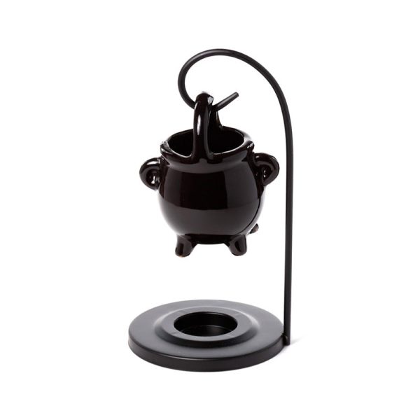 Ceramic Hanging Ceramic Oil Burner  Black Cauldron | Bed Sava