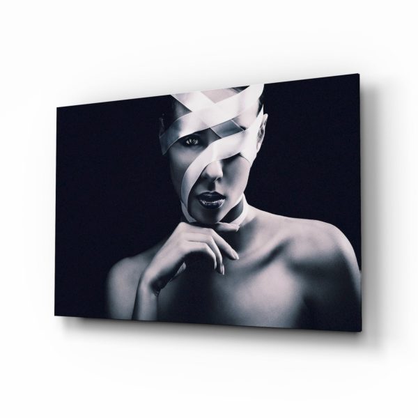 Woman Portrait 9 Glass Wall Arts | Bed Sava