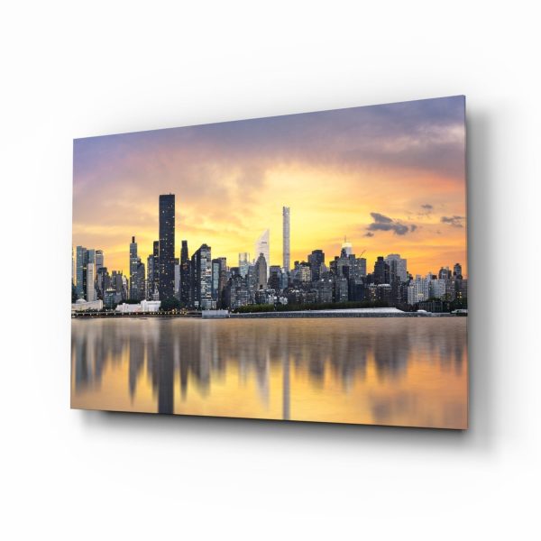 Downtown Glass Wall Art | Bed Sava