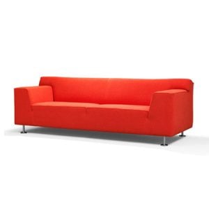 Felt Orange Sofa  Axe chrome 15 seat w148d90h80 cm | Bed Sava