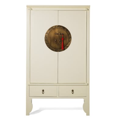 Oriental Cream Lacquer Wardrobe