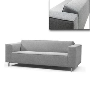 Oscar Modern Sofa 3 seater black | Bed Sava