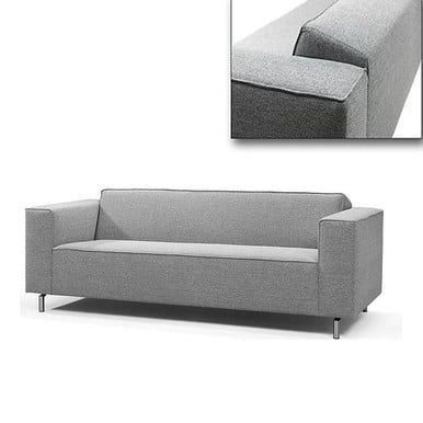 Oscar Modern Sofa 2 seater burgundy-aubergine