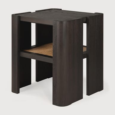 Ethnicraft Panel Dark Brown Teak Side Table