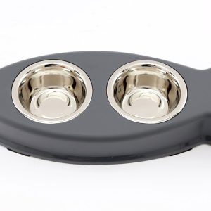 Fish Shape Double Pet Bowls | Bed Sava