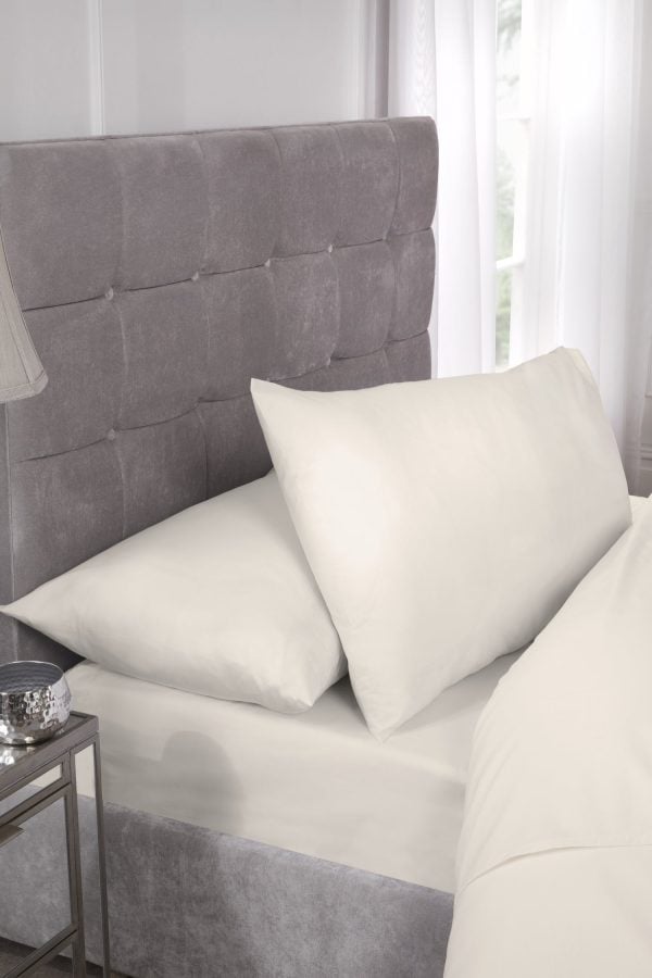 180 Thread Count Percale Extra Deep Fitted Sheet | Bed Sava