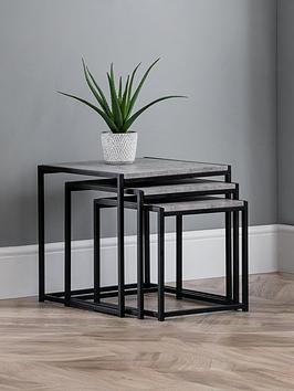 Julian Bowen Staten Nest Of 3 Tables