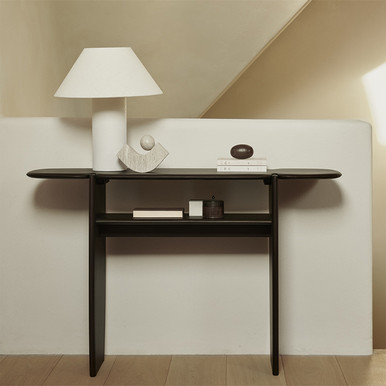 Ethnicraft Dark Wood Console Table PI medium