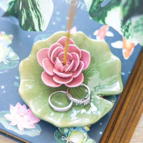 Lily Pad Trinket Dish and Incense Stick Holder | Bed Sava