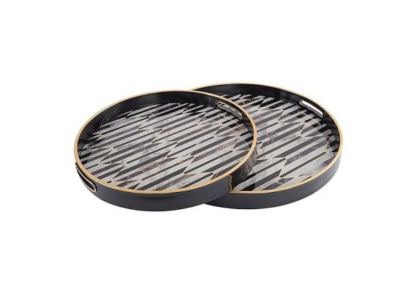 Art Deco Set of 2 Trays | Bed Sava