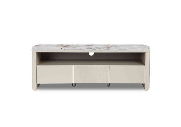 Avorio TV Unit with LED Lights | Bed Sava