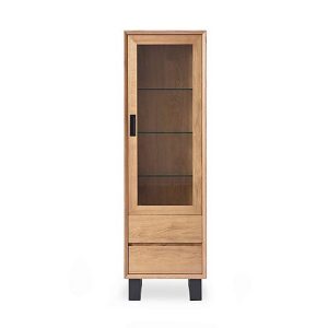 Aydin Right Hand Facing 1 Door Curio Cabinet | Bed Sava