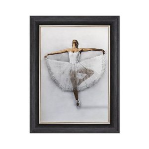 Ballerina Pique Framed Picture | Bed Sava