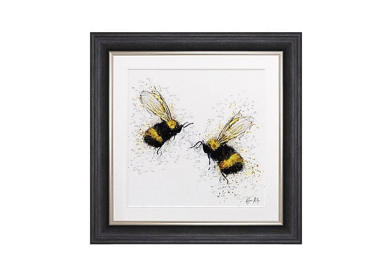 Bee Love Framed Square Wall Art