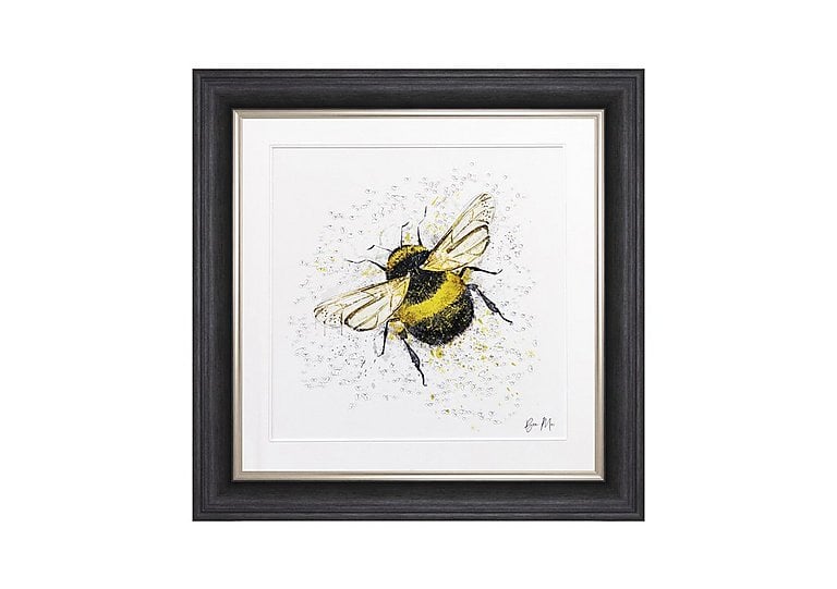 Bumble Bee Framed Landscape Wall Art | Bed Sava