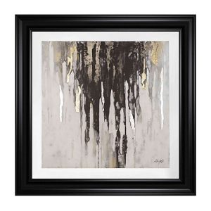 Black Gold Abstract 1 Framed Picture  Black  Gold | Bed Sava