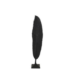 Black Cast Leaf Ornament | Bed Sava