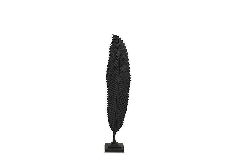 Black Cast Leaf Ornament