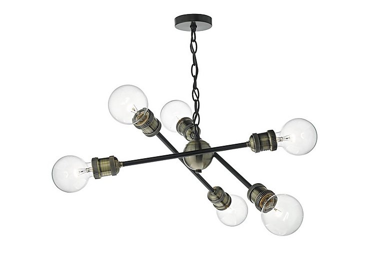 Brigade 6 Bulb Pendant Ceiling Light