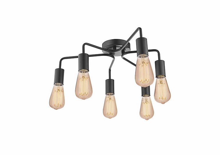 Daya 6 Light Semi Flush Pendant